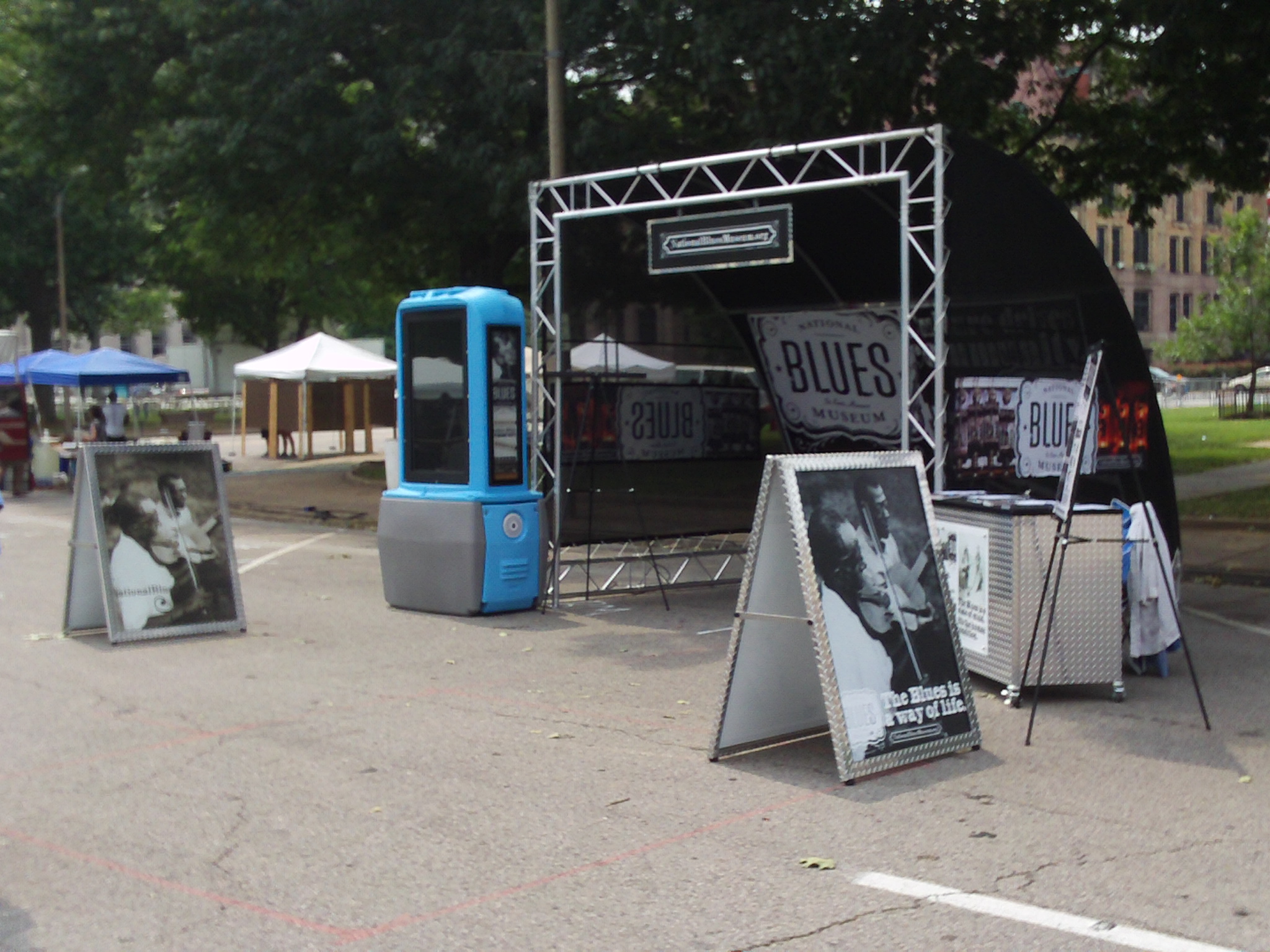 Blues Museum Kiosk at Bluesweek festival 2012